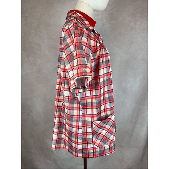 VintageāPlus Size Dagger Collar Blouse Set Mod 70s - Picture 5 of 7